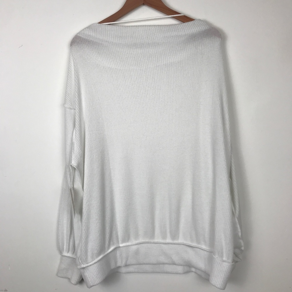 Free People Main Squeeze Hacci Top in Ivory - Picture 6 of 8